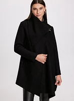 Cowl Neck Wool Coat