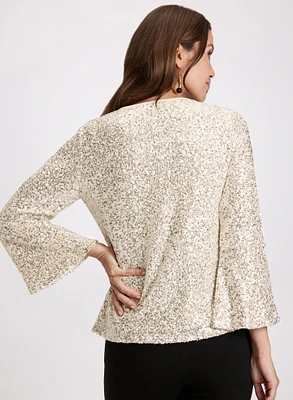 All-Over Sequin Top