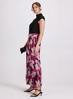 Plissé Floral Jumpsuit