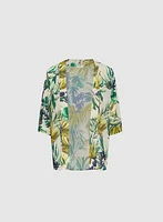 Blouse tropicale ouverte