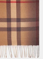 Plaid Glitter Knit Scarf