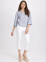 Mixed Knit Top