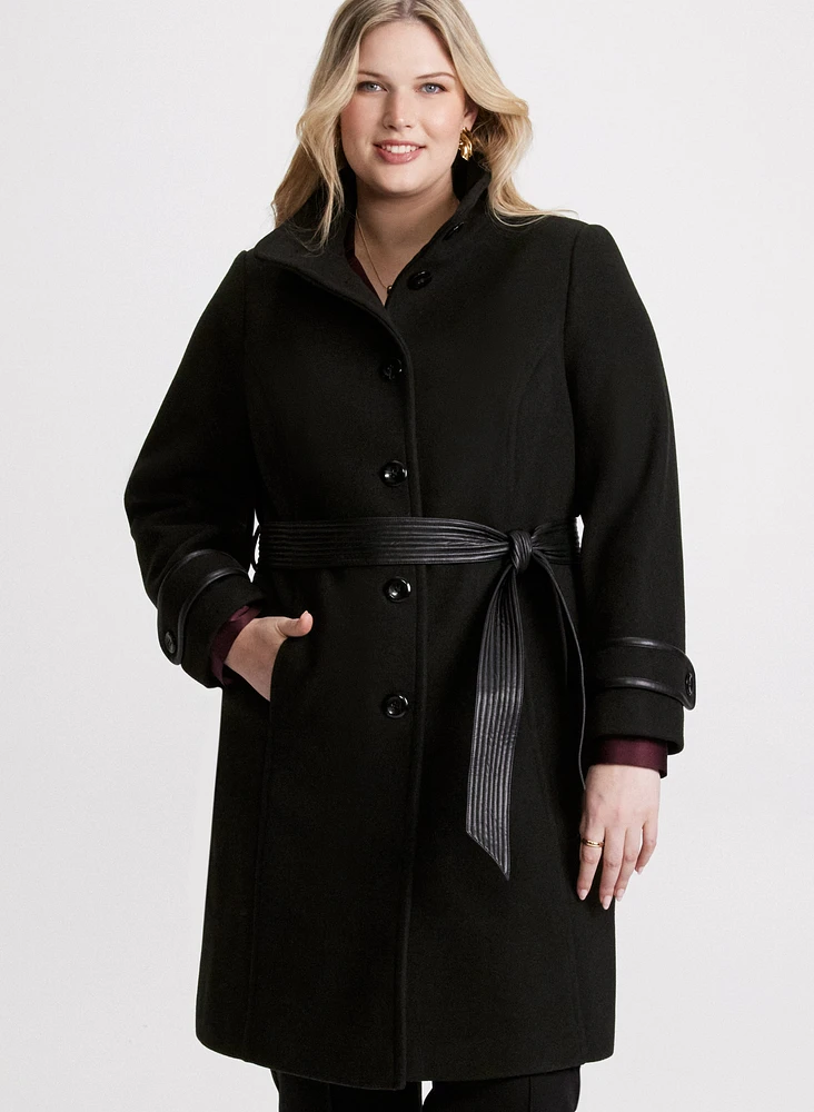 Manteau en mélange de laine