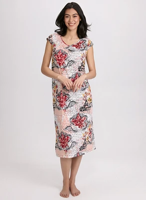 Mixed Print Nightgown