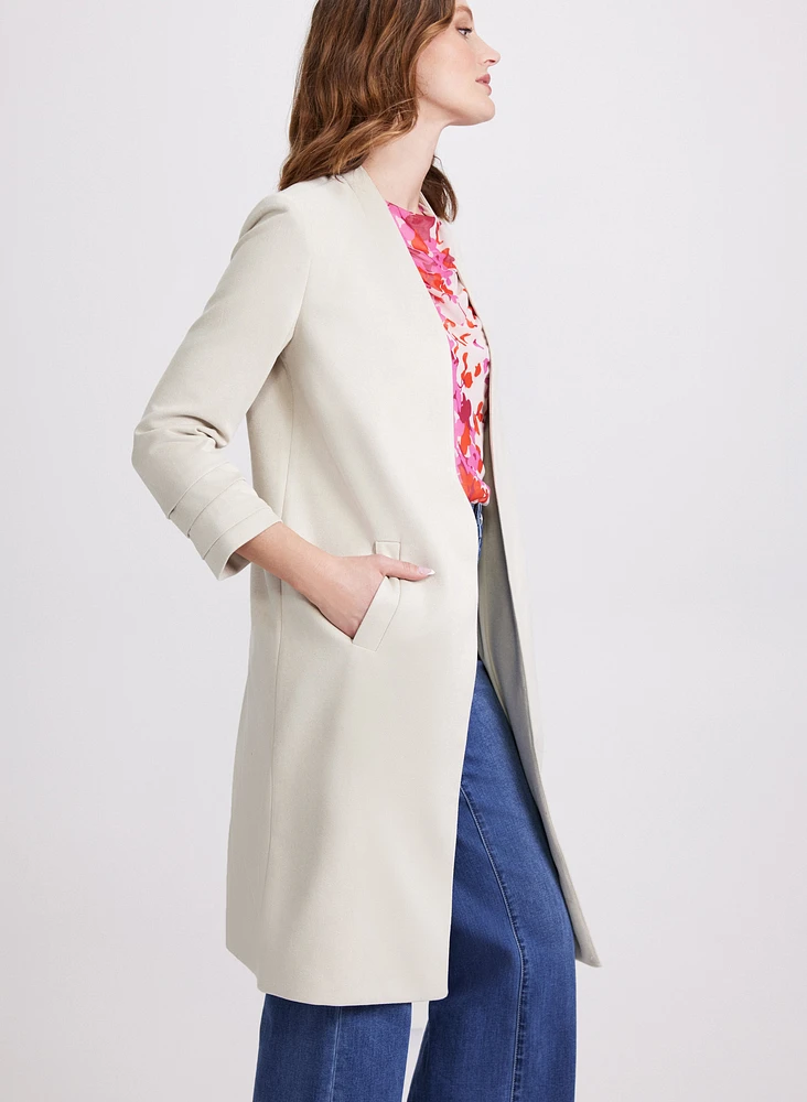 Open Collarless Jacket