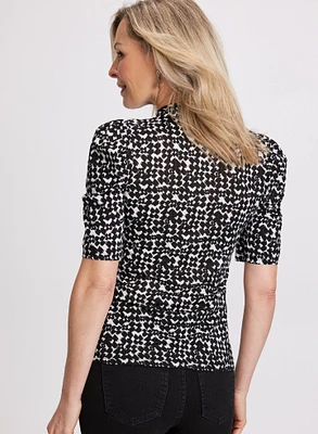 Geometric Print Top