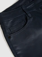 Coated Slim Leg Jeans