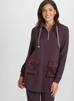 Mock Neck Scuba Tunic
