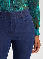 Pull-On Straight Leg Jeans