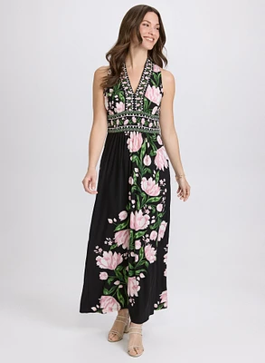 Floral V-Neck Dress