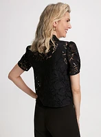 Puff Sleeve Lace Blouse