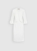 Ensemble à robe et veste texturées