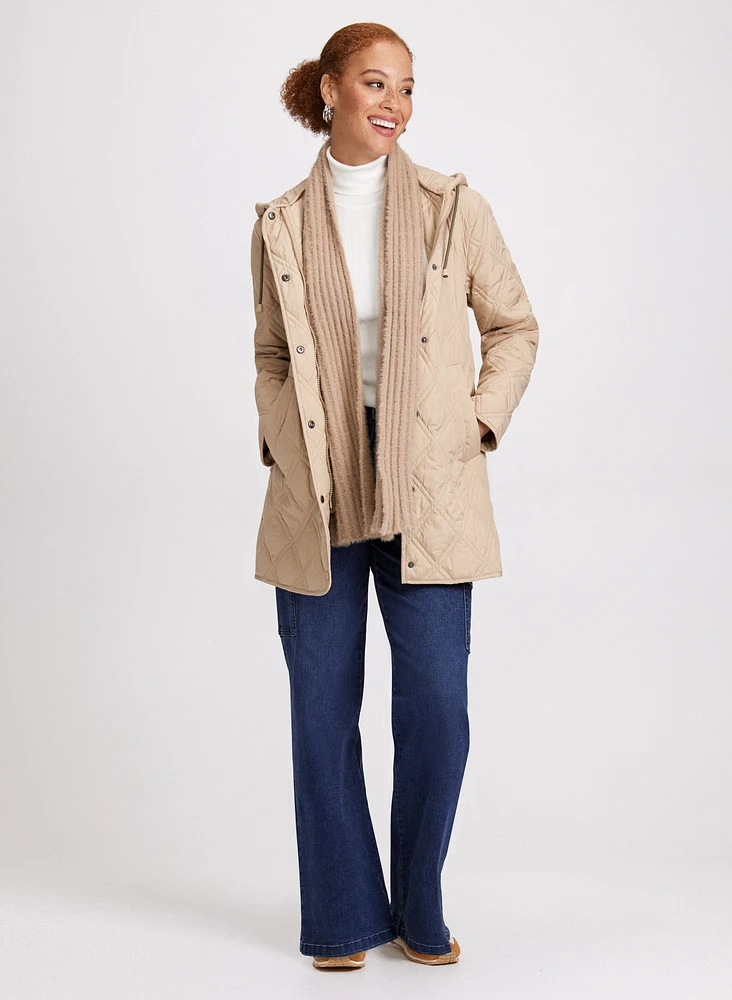 Bernardo - Hooded Quilted Coat