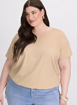 Drawstring Detail T-Shirt