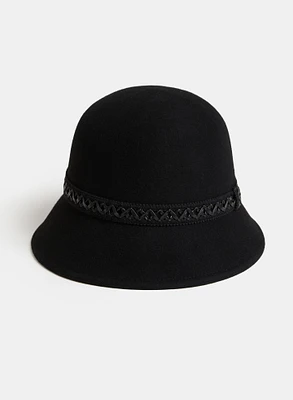 Chapeau cloche en laine