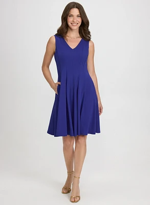 Sleeveless V-Neck Dress