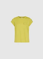 T-shirt à manches repliées