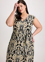 Robe maxi à imprimé floral