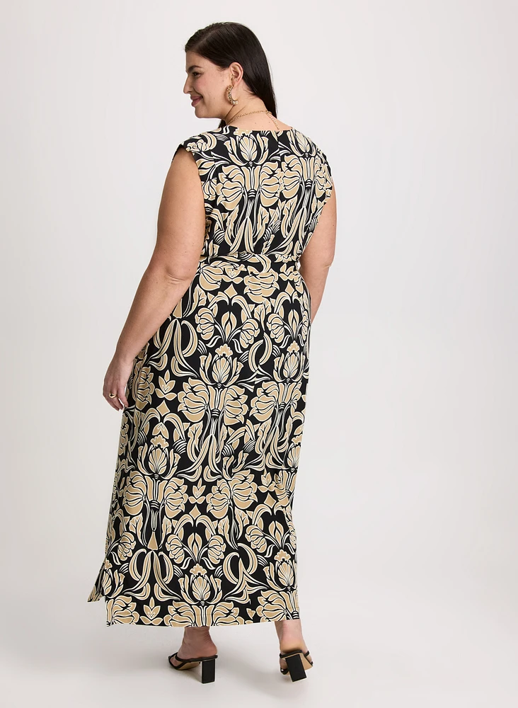 Robe maxi à imprimé floral