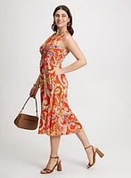 Paisley Print Midi Dress