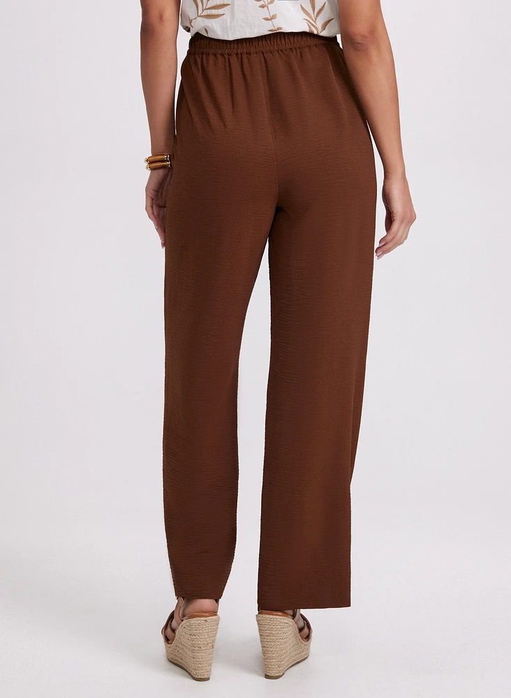 Olivia Crinkled Wide-Leg Pants