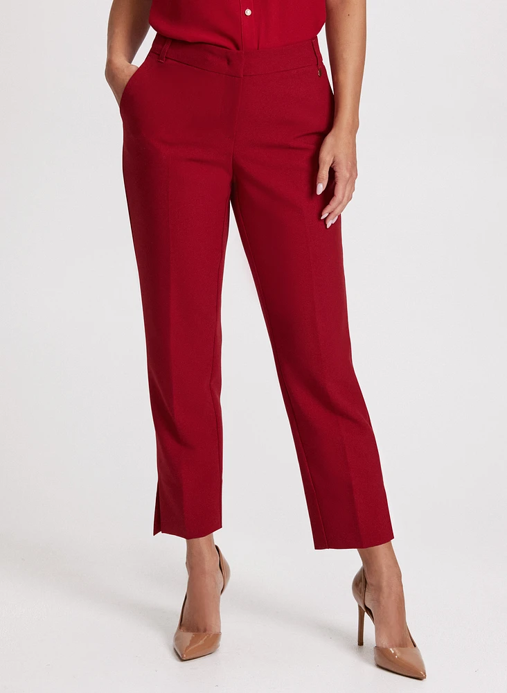 Pantalon Emma à ourlet fendu – court