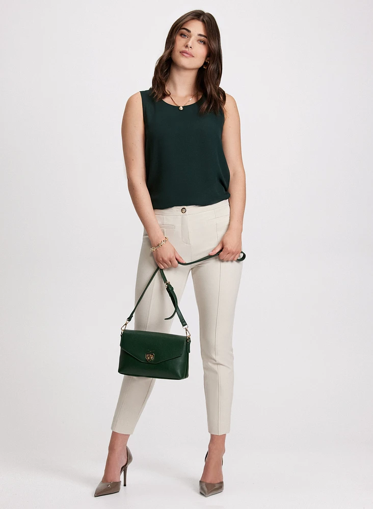 Sleeveless Blouse & Ankle-Length Pants