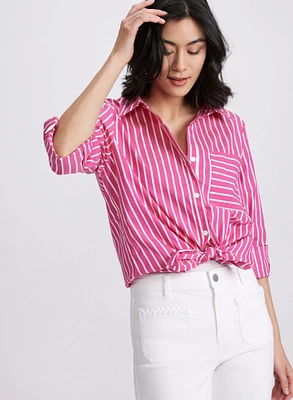 Stripe Print Blouse