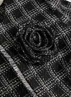 Rosette Detail Bouclé Jacket