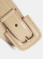 Ceinture mince en cuir végane