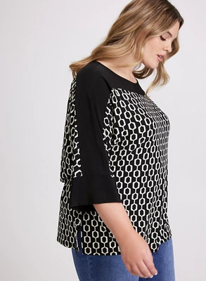 Chain Link Print Top