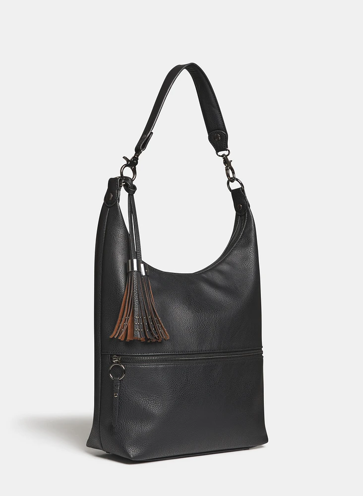 Sac à main en cuir végane textur