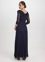 Robe cache-coeur à broche