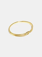 Bracelet-jonc à cristaux