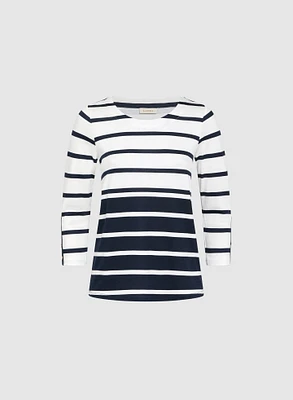 Stripe Print Top