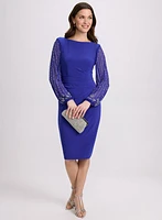 Beaded Sleeve Dress