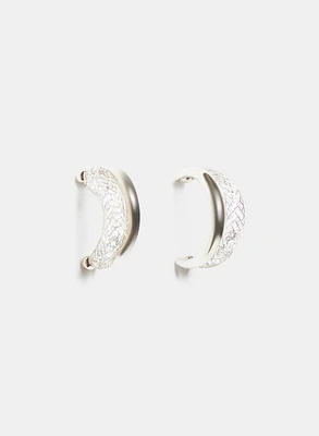 Boucles d'oreilles en anneaux à cristaux