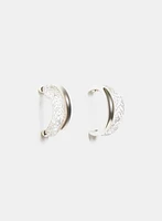 Boucles d'oreilles en anneaux à cristaux