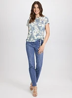 T-shirt à motif paisley