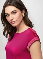 T-Shirt With Satin & Drawstring