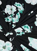 Ruched Waist Floral Dress