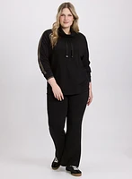 Rhinestone Sleeve Top