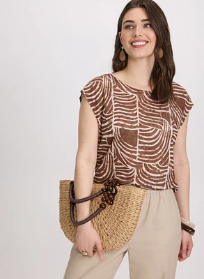 Abstract Print Top