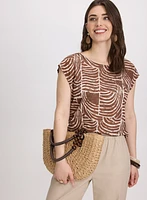Abstract Print Top