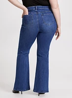 High Rise Flared Leg Jeans