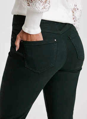 Pull-On Straight Leg Jeans