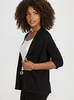 Short Open Front Cardigan