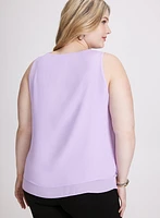 Layered Sleeveless Blouse