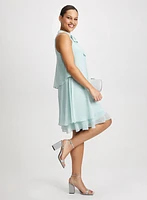 Tiered Embellished Bow Dress