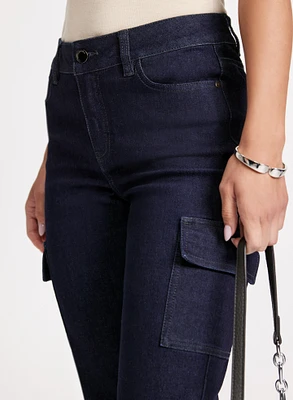 Slim Leg Cargo Jeans